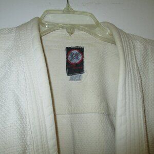 Vintage Draping Sleeve “RONIN BRAND”  Off White Martial Arts Wrap Jacket – No Be